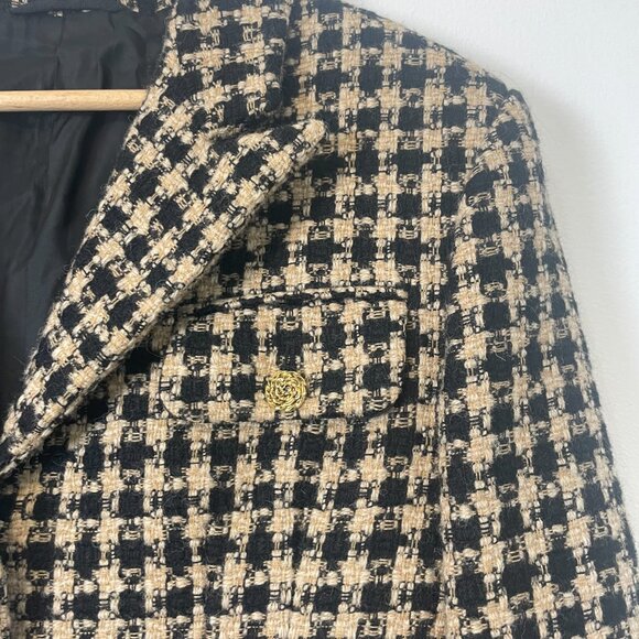 Next Originals - Classic Peak Lapel Tweed Jacket - Size S/M - Picture 10 of 16